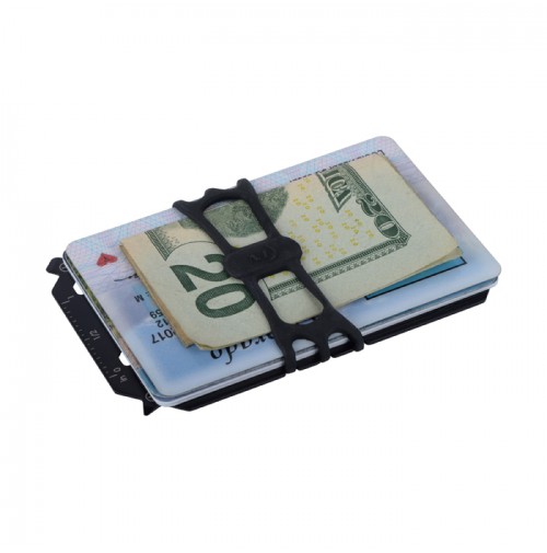 Nite Ize FINANCIAL TOOL Multi Tool Wallet - 7-in-1 multi-tool with cash strap